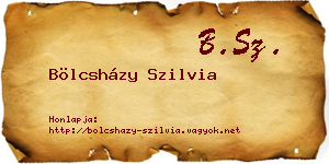Bölcsházy Szilvia névjegykártya
